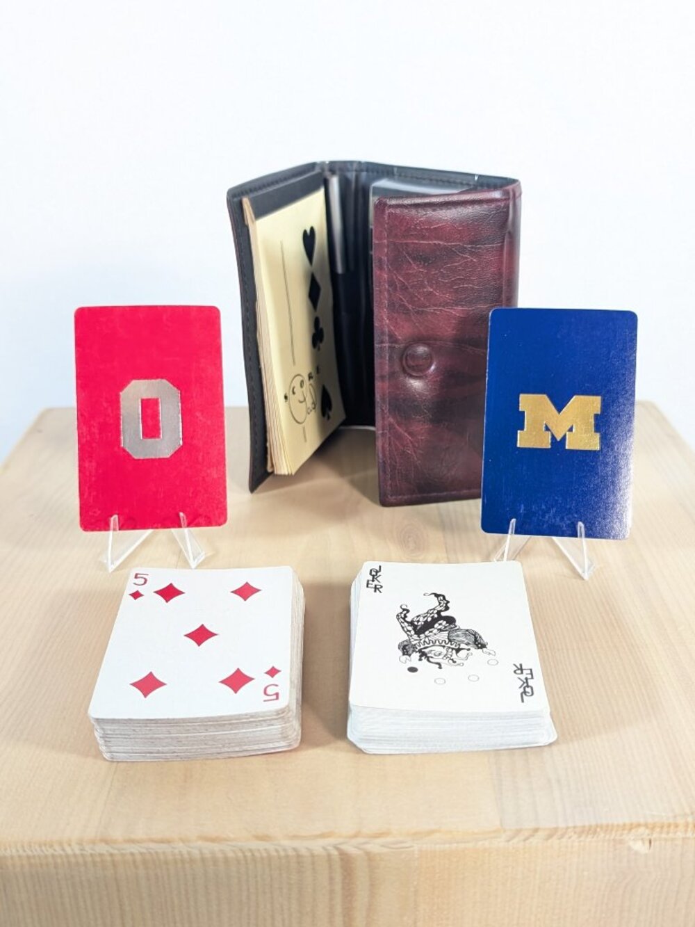 Ohio Michigan Gemaco 2 deck playing card set